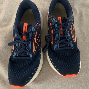 Brooks Glycerine 20 Men's Athletic Shoes in Navy and Orange 13
